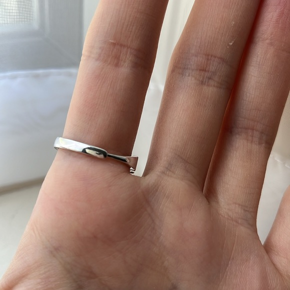 Silver Rope Ring Stamped 925 Sterling Silver NEW Saint Laurent Fashion Ring - Picture 4 of 10